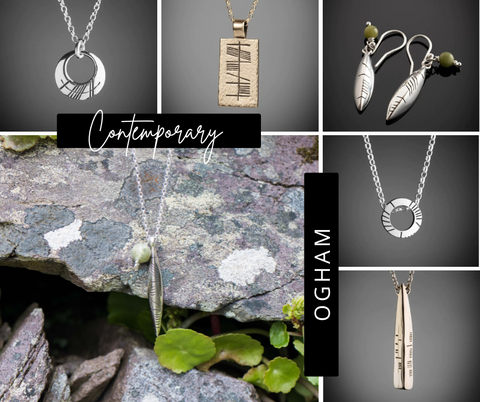 Ogham Jewelry Collage