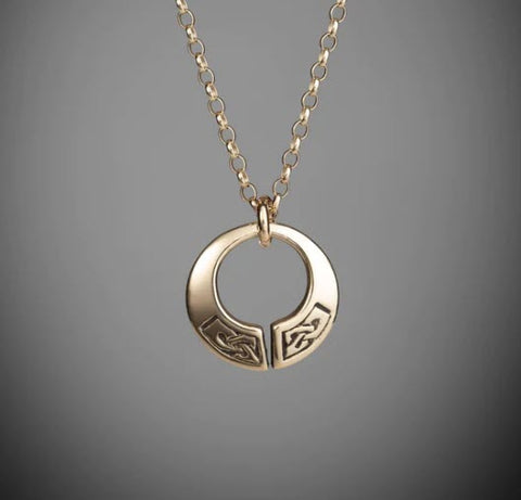 Gold Celtic Torc Pendant by Claddagh Design