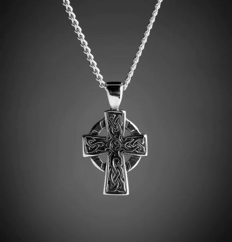 Silver Celtic Cross from Claddagh Design