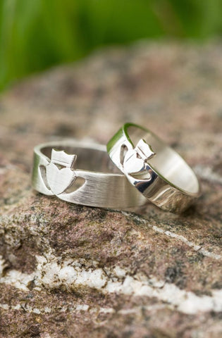 Contemporary Claddagh Rings