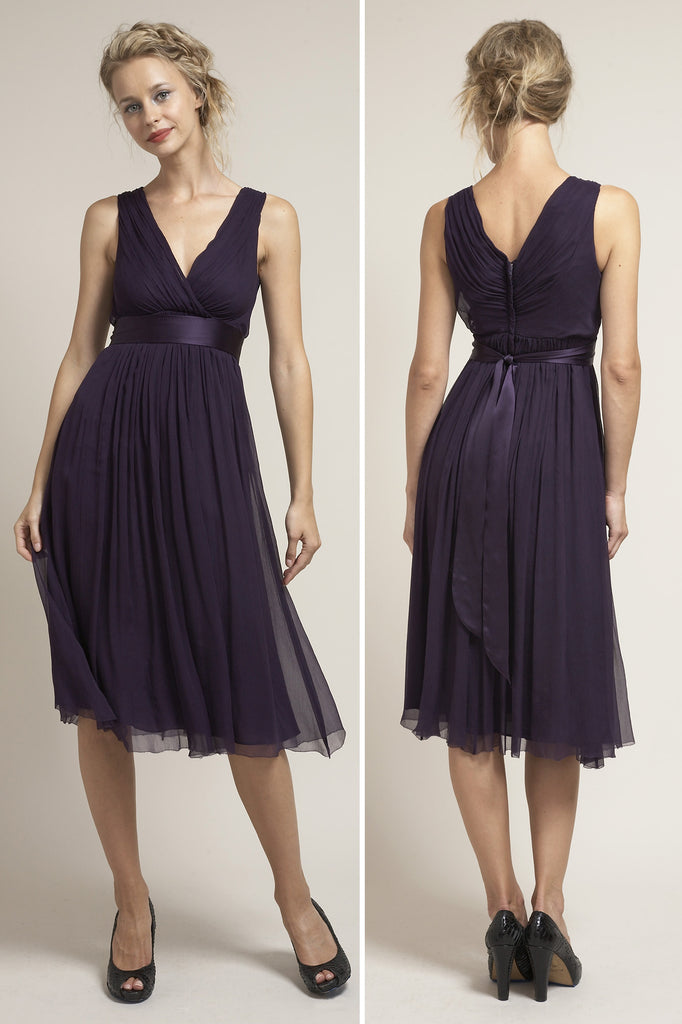 Short V-Neck Bridesmaid Dress DU6574 – Saja Wedding