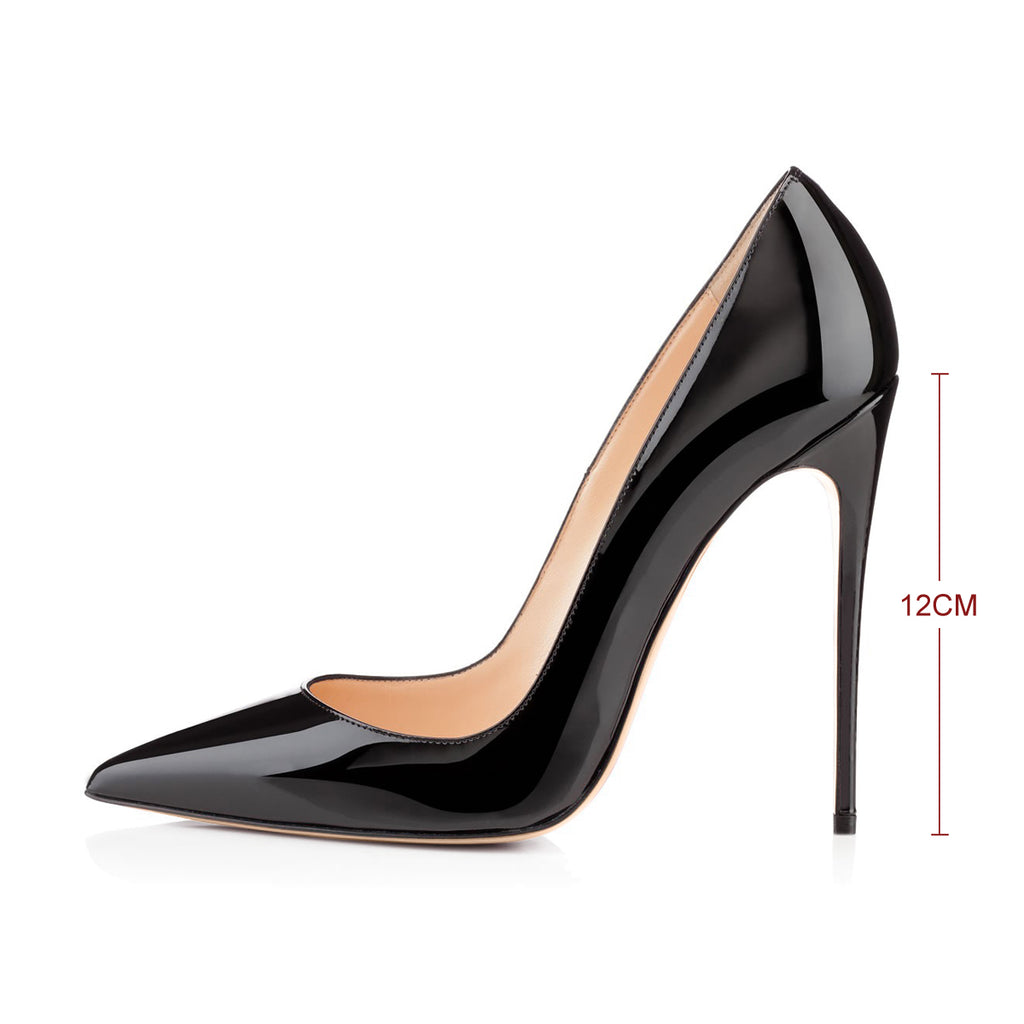 8cm 10cm 12 cm Pointed Toe Slip On High Heel Pumps – Onlymaker