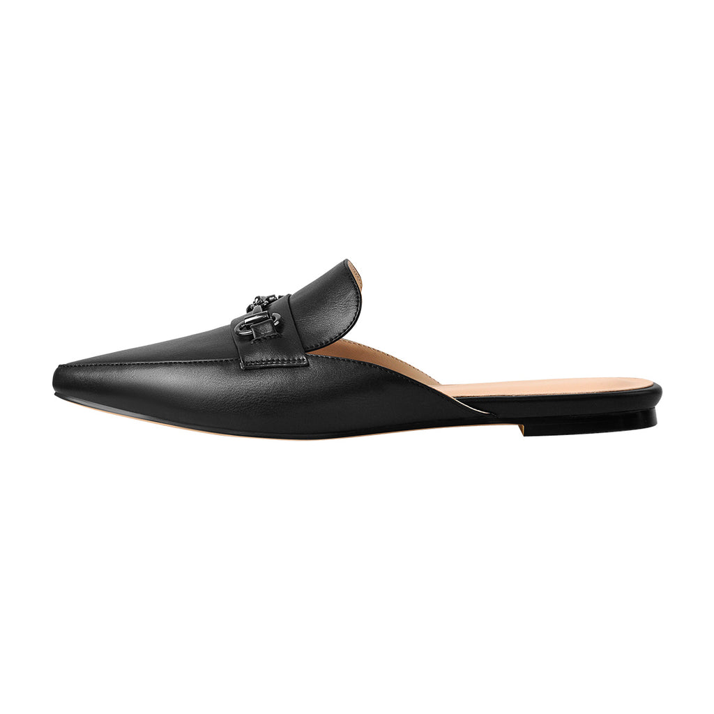 Black Buckle Mule shoes – Onlymaker