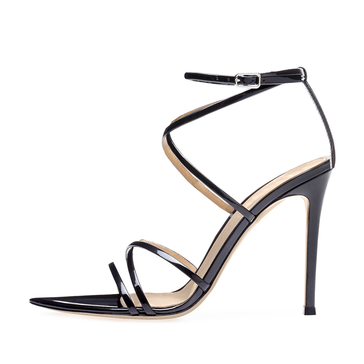 Gladiator Ankle Strap Pointed High Heels Sandals | Onlymaker | Reviews ...