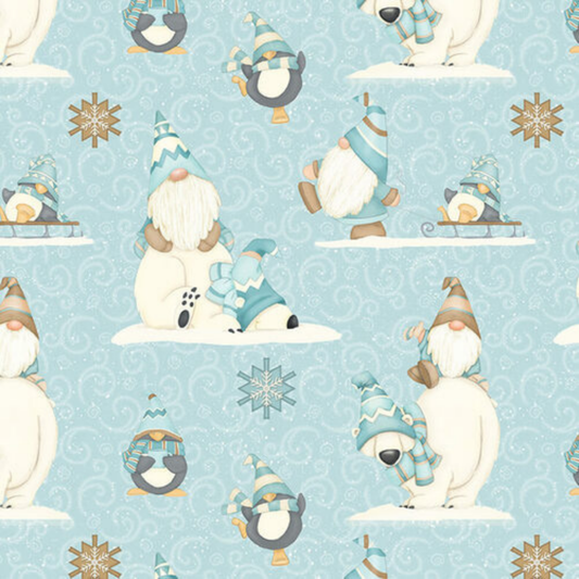 Gnomie Love Henry Glass Fabric bundle, Gnome Fabric Panel and 9 fabric –  Angels Neverland