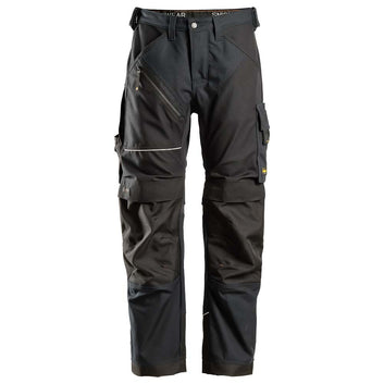 Snickers U6251 AllroundWork Stretch Loose Fit Work Pants + Holster Pockets (Black/Black) Black / 42/30