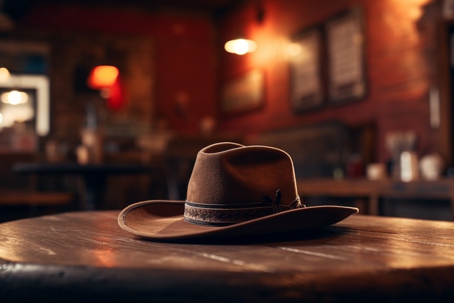 Chapeau de Cowboy sur une Table