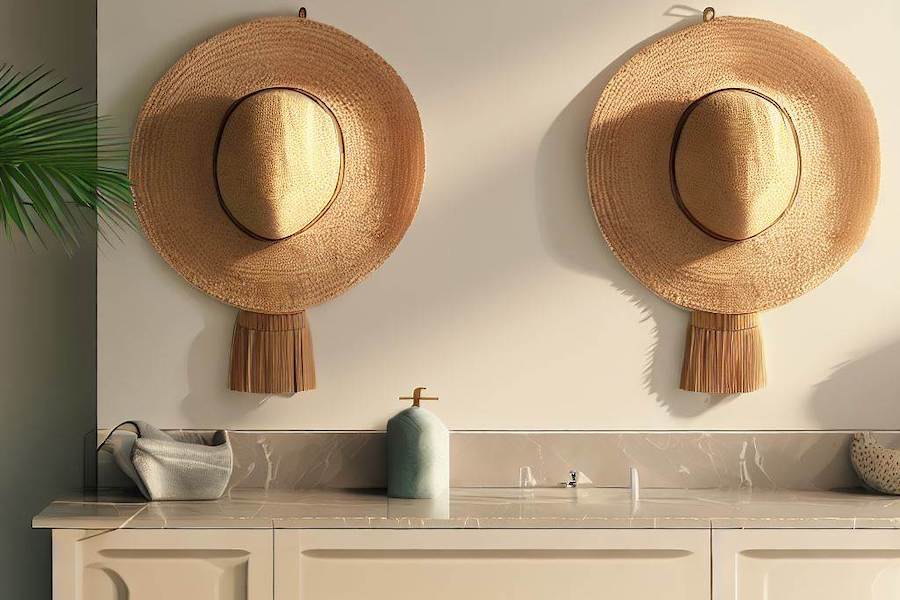 Deco Chapeau De Paille Salle De Bain