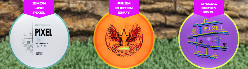 Simon Line Pixel and Eagle McMahon Prism Proton Envy with "Rebirth" stamp