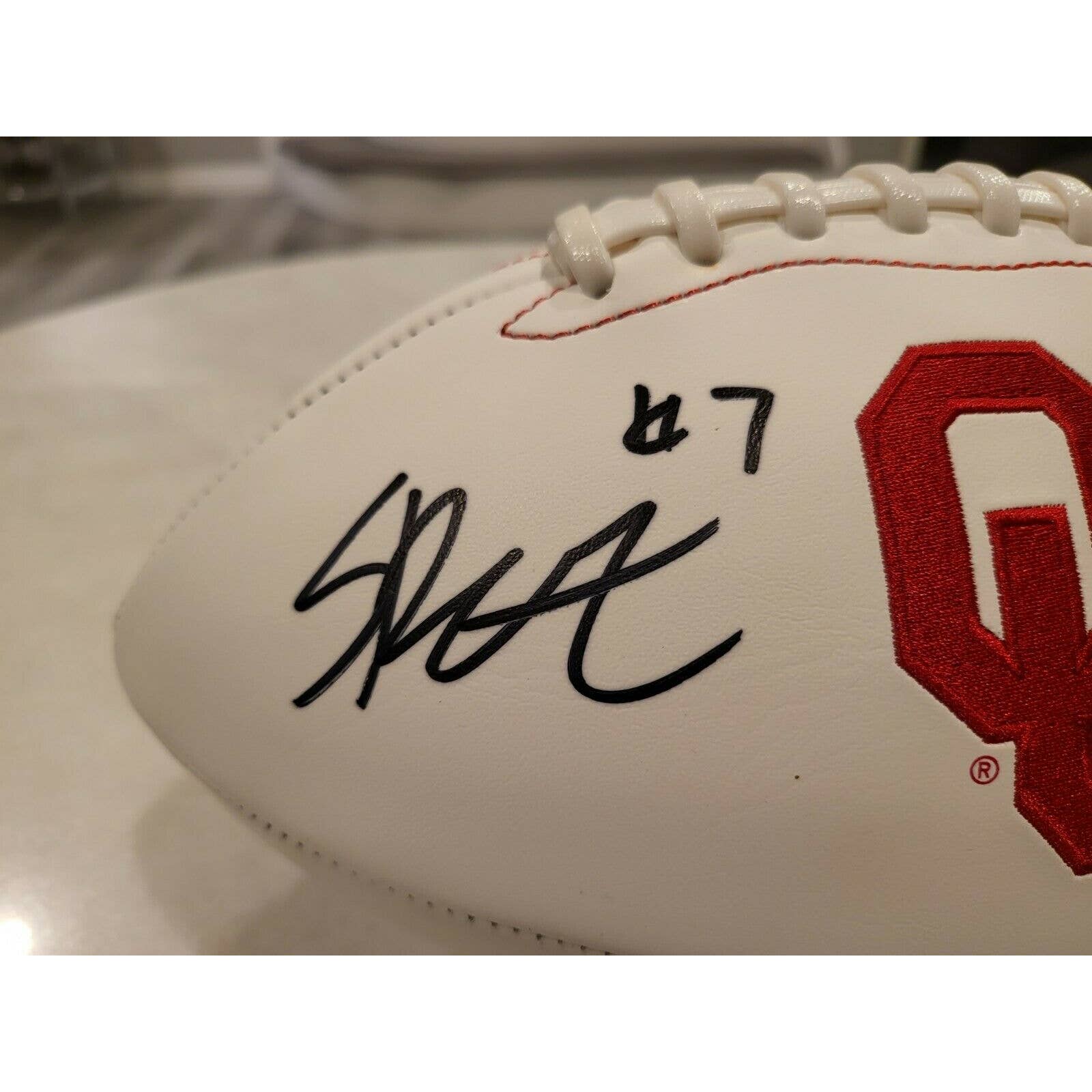 Baker Mayfield Framed Signed Oklahoma OU Jersey Beckett Autographed