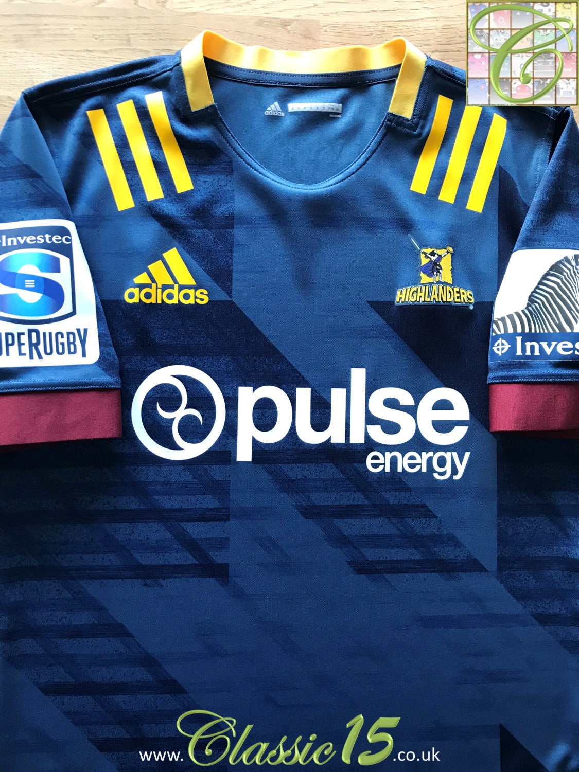 HIGHLANDERS HOME 2020 Rugby Union Super Rugby ADIDAS M RUGBY SHIRT Jersey