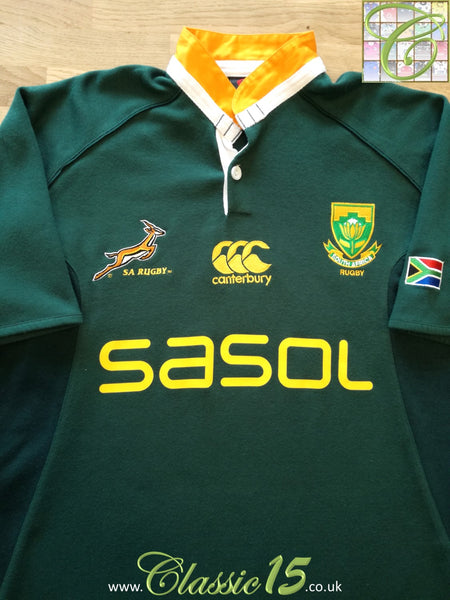 canterbury south africa rugby shirt