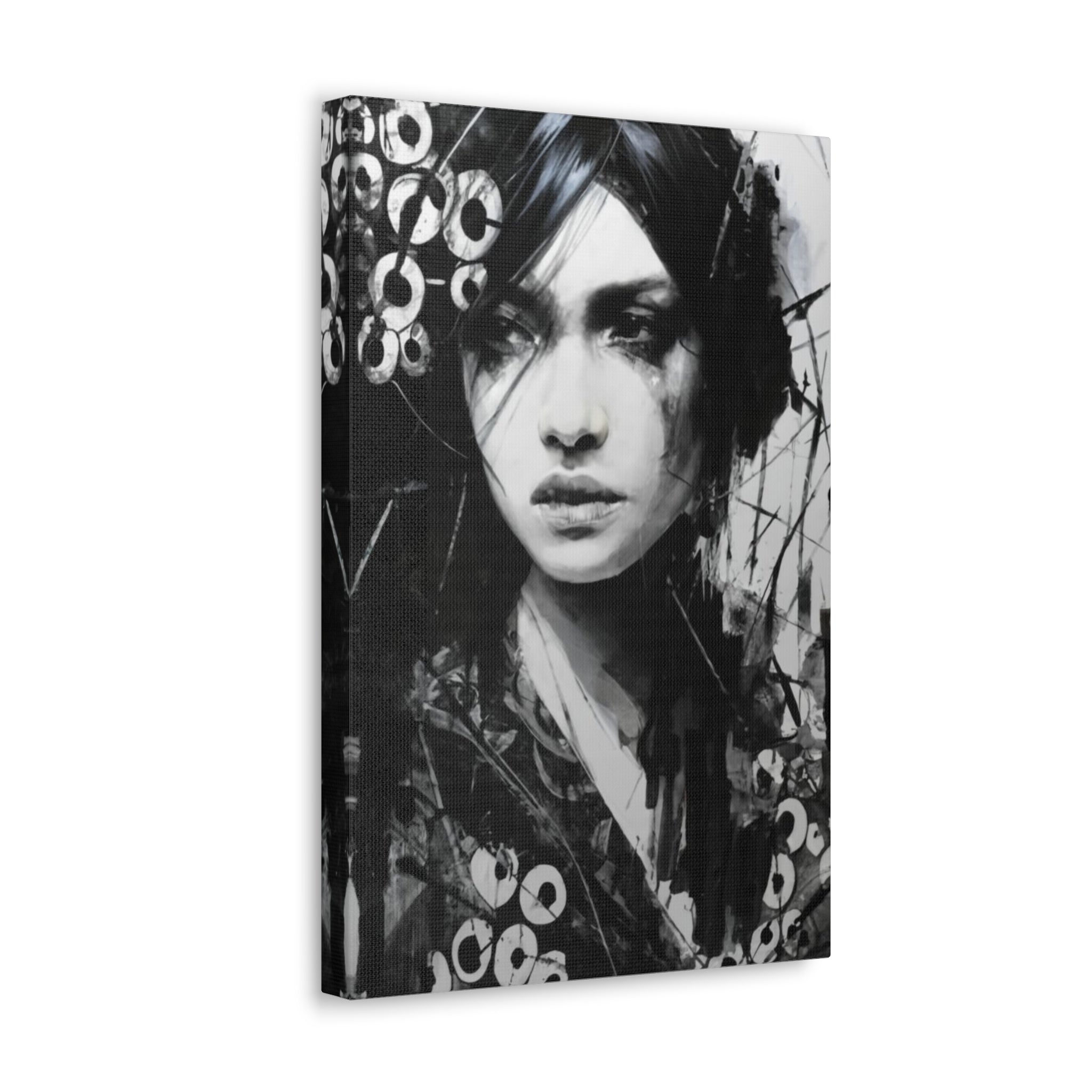 Intriguing Woman Canvas Wrap