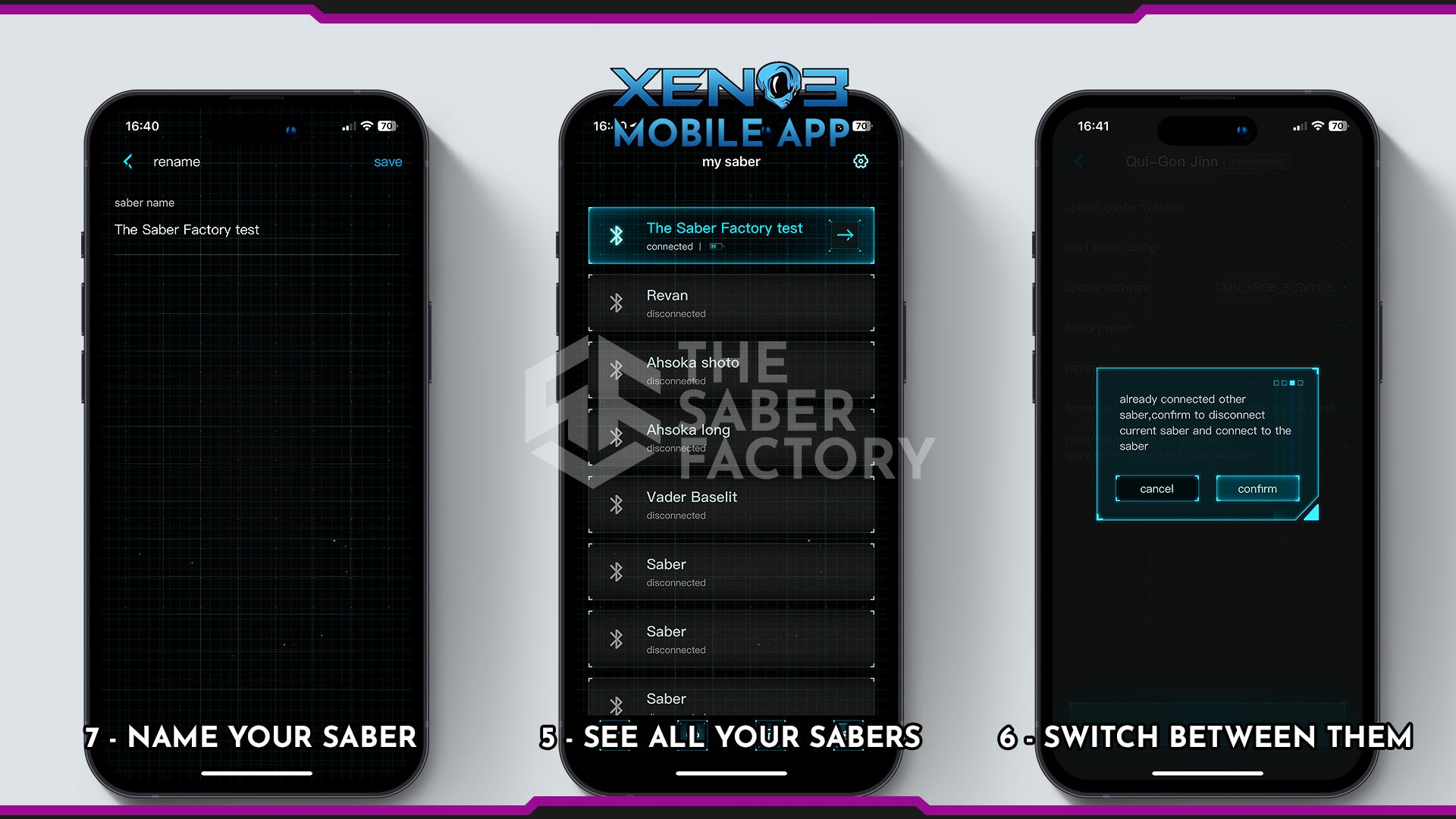 Xeno3 app configurator for baselit and neopixel sabers