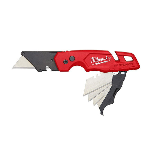 Milwaukee 3 inch Folding Knife - Red (48-22-1540) for sale online