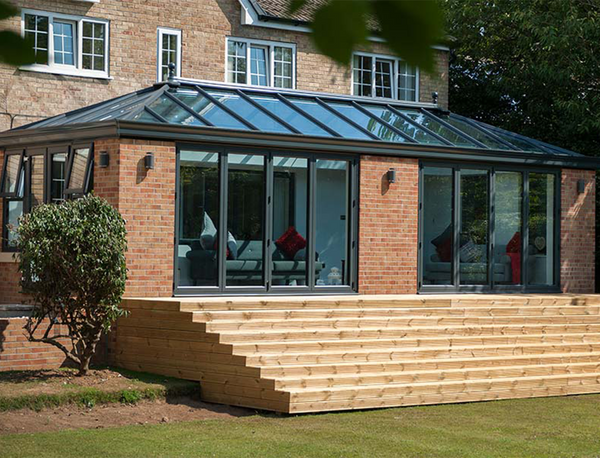 Large Orangery with steps