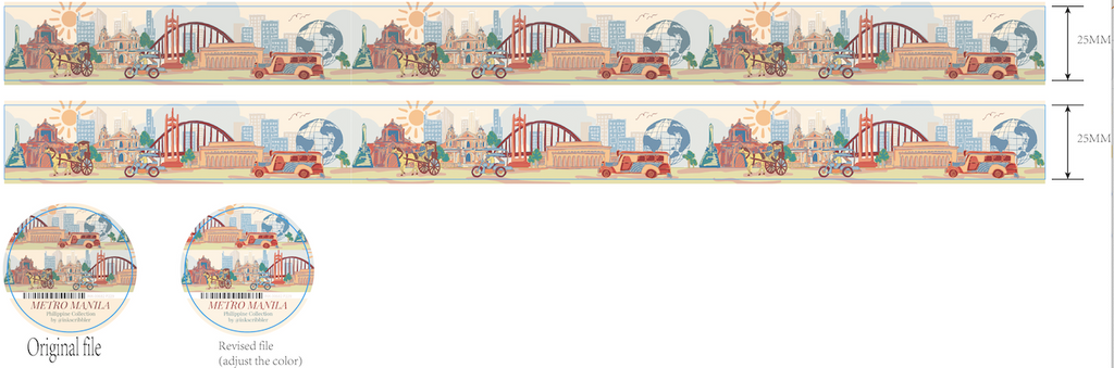 washi tape layout sample