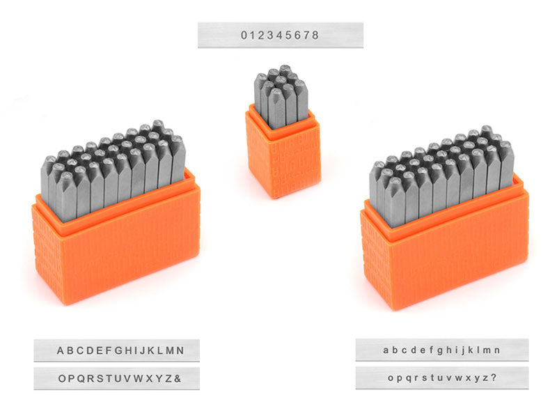 ImpressArt TYPEWRITER Stamp Set, Uppercase Stamping Kit, 3mm