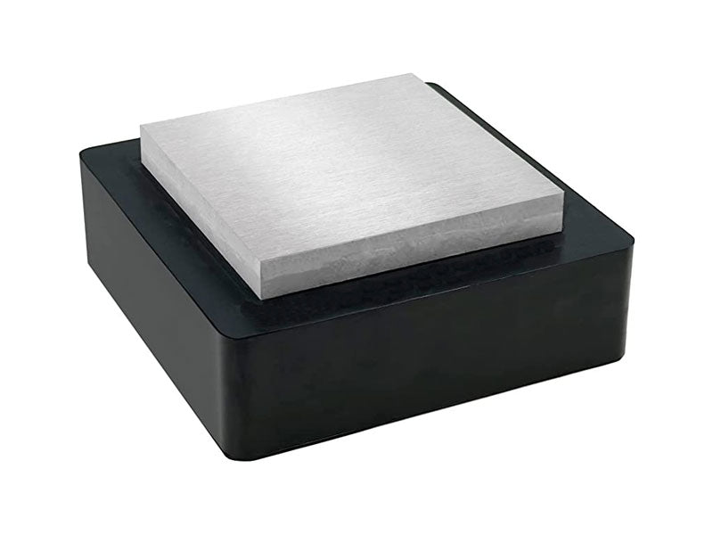 2 1/2 Inch Jeweler's Steel Bench Block with Rubber Base - Jewelry Making  Supplies & Tools