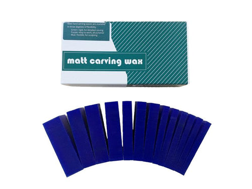 Matt Carving Wax Slices Blue 450g