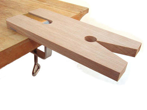 Wooden V-Slot Sawing Bench Pin with Clamp