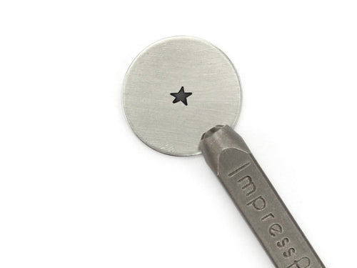 ImpressArt Angled Solid Star Stamp - 3mm