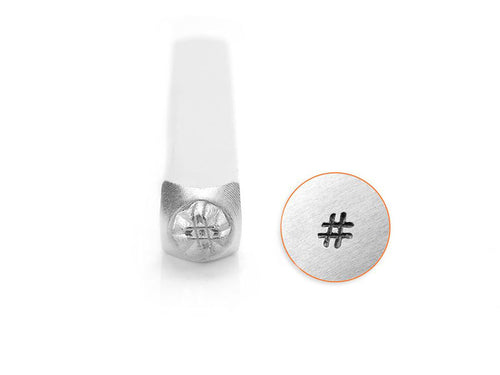 ImpressArt Hashtag Design Stamp - 3mm