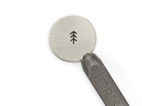 ImpressArt Simple Pine Tree Metal Stamp - 4mm