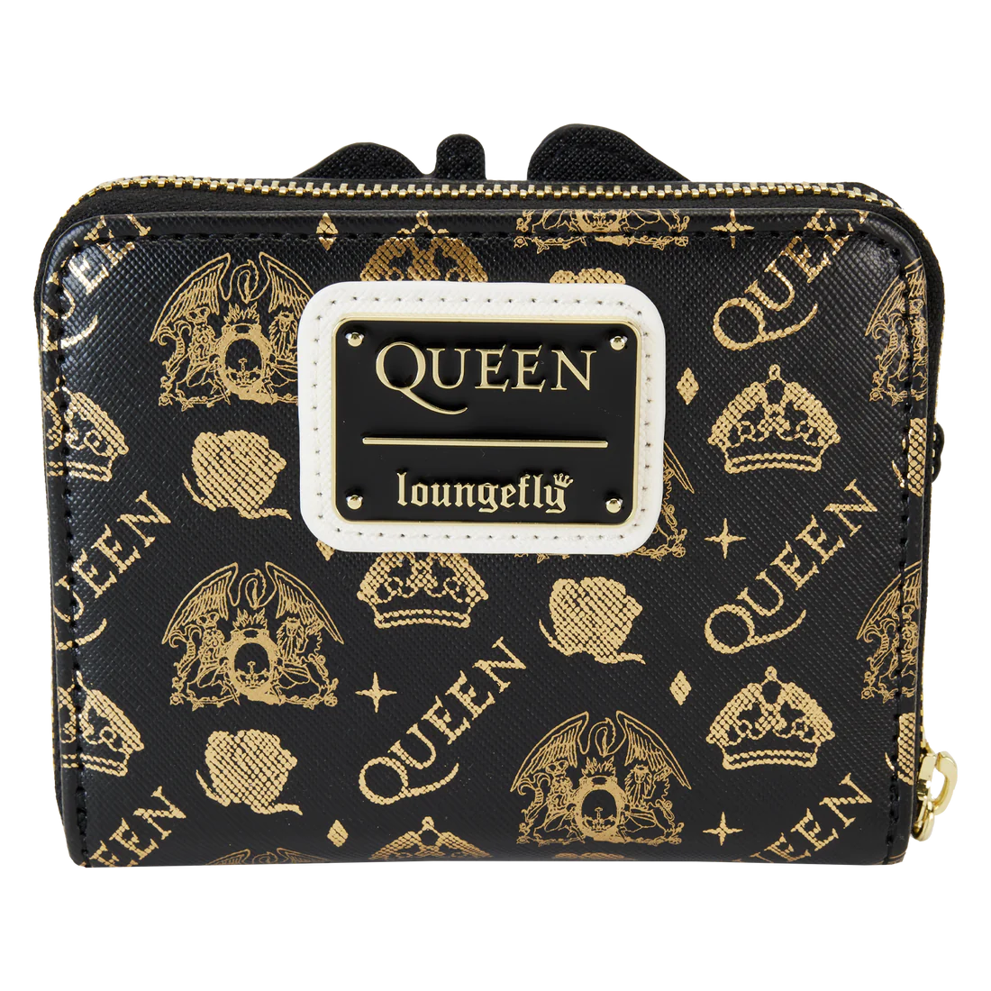 INFINITY COLLECTABLES Loungefly Queen Logo Crest Zip Around Wallet