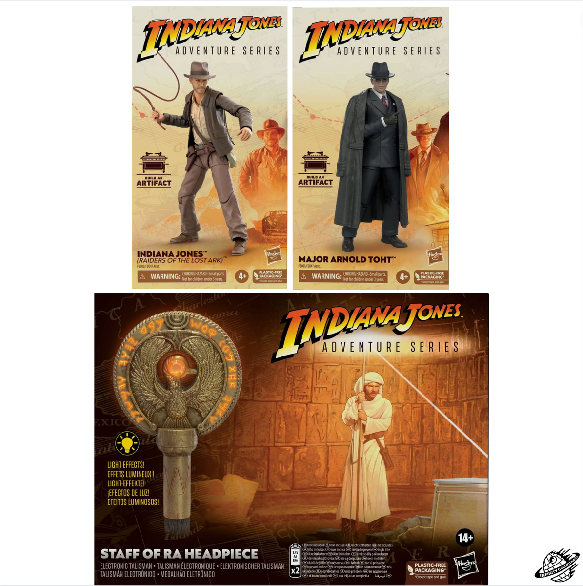 Hasbro Indiana Jones Adventure Series Major Arnold Toht & Indiana Jone