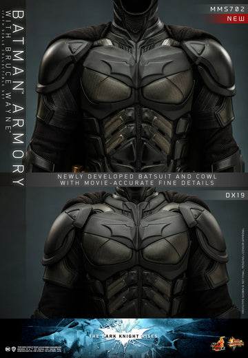 Hot Toys The Dark Knight Rises Batman Armory with Bruce Wayne 1/6th Sc –  Infinity Collectables