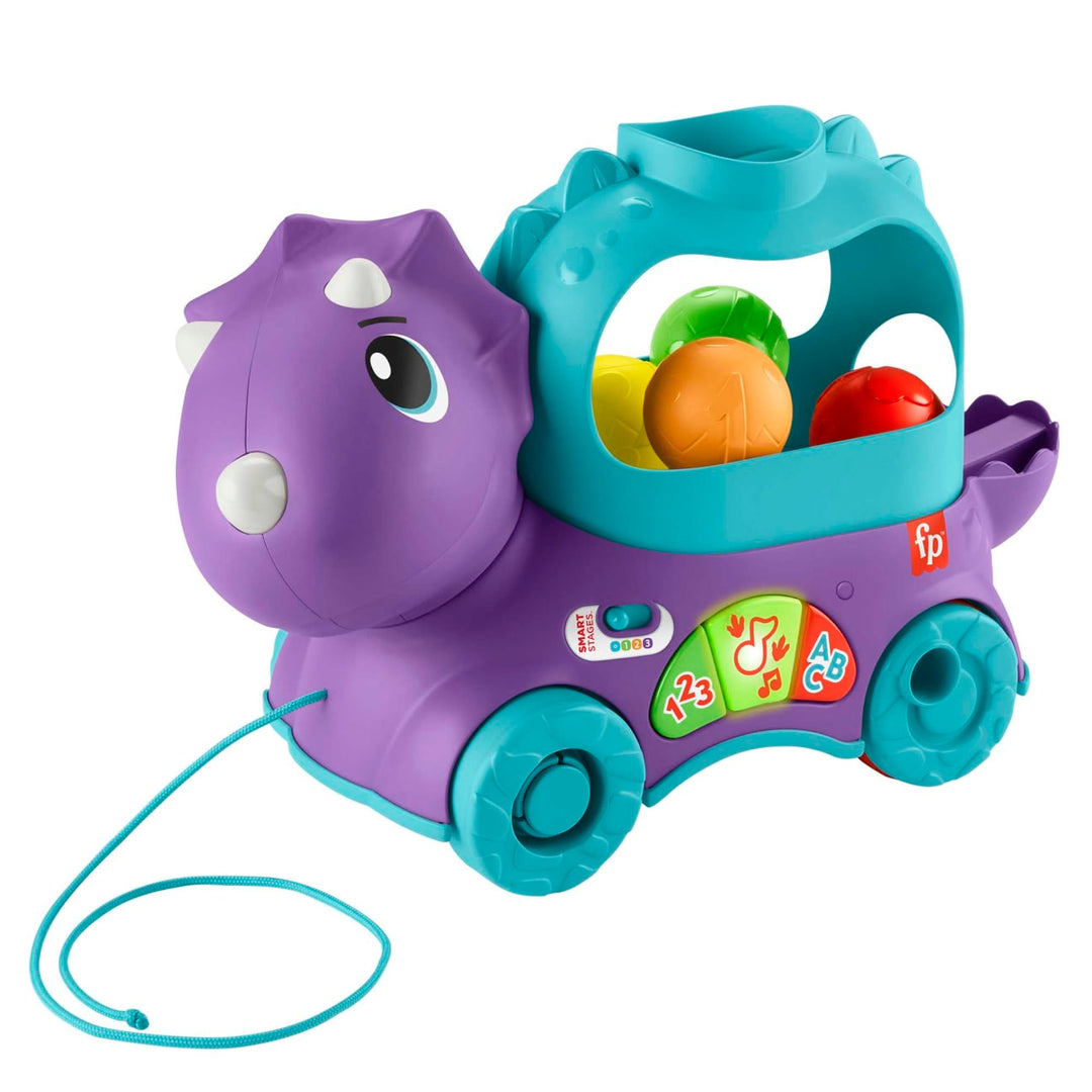 Fisher-Price Poppin' Triceratops Interactive Ball Popper Pull Toy – Infinity
