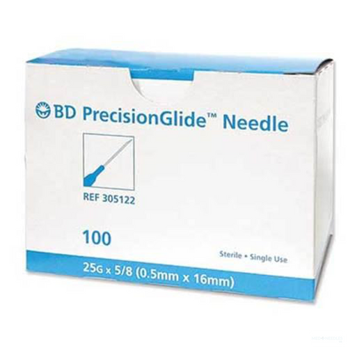BD PrecisionGlide™ 25G x 7/8'' Needle 100/Box - TransMed Company