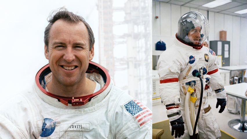 Jim Lovell dan menggunakan jam tangan Omega Speedmaster dalam misi Apollo 13