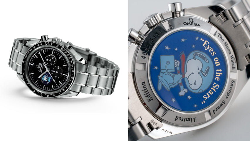 Jam Tangan Omega Speedmaster 2003 Silver Snoopy Special Edition