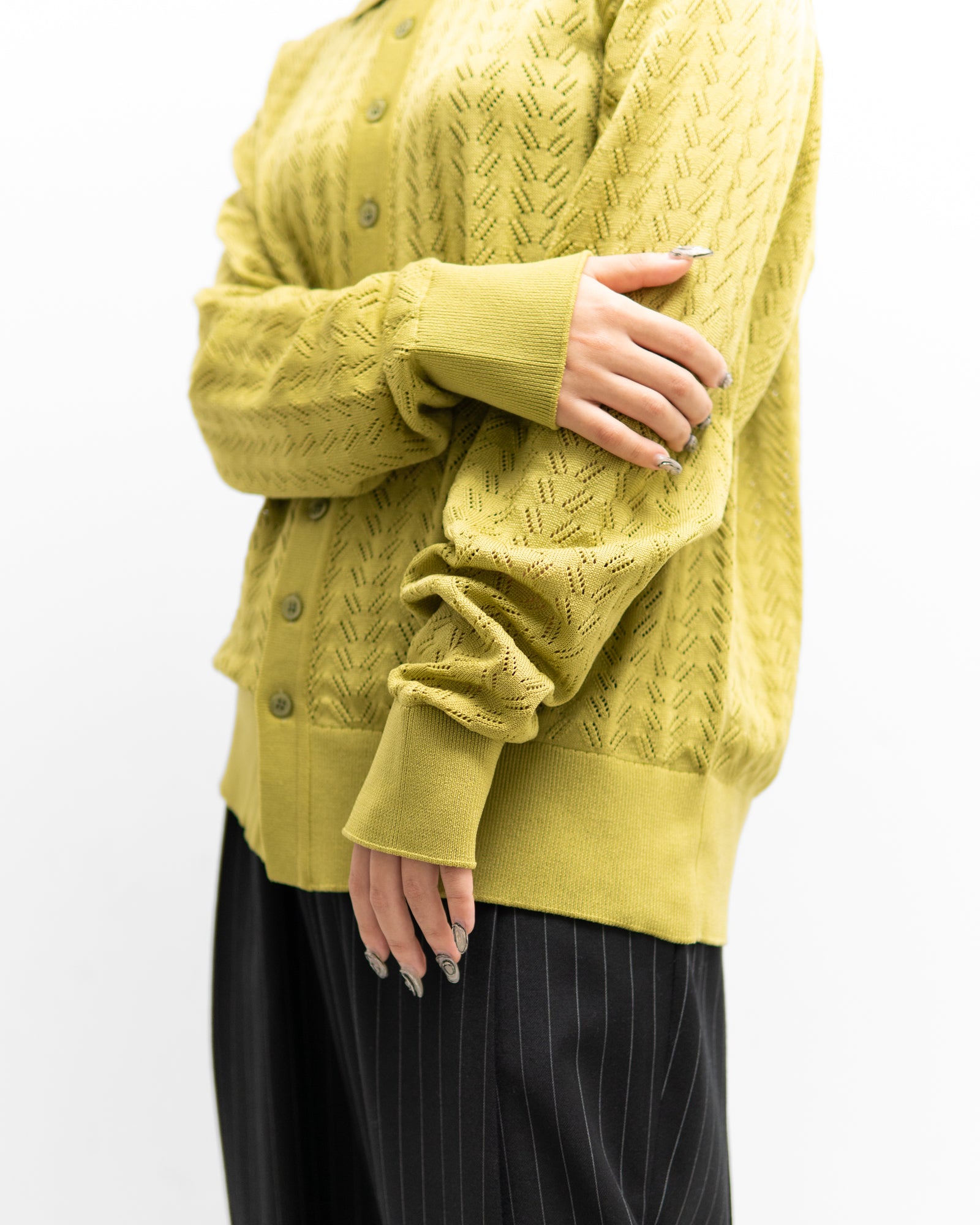 日本限定日本限定アレッジ 22SS OPENWORK CARDIGAN メンズ サイズ4