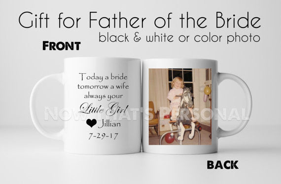 Personalized FATHER of the BRIDE coffee 