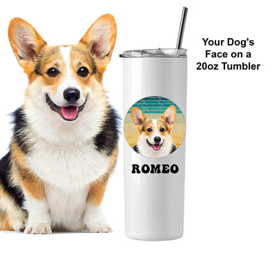 Custom Dog Face Tall Tumbler