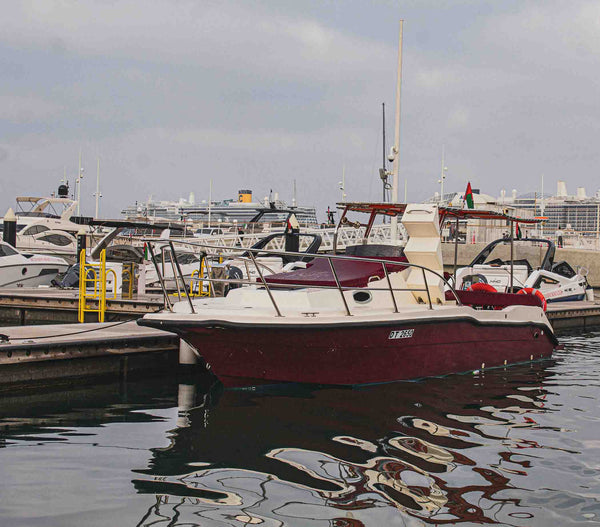 Boat Docked In A Harbor