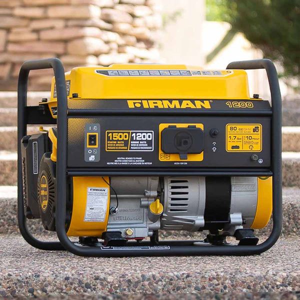 Firman P01201 Gasoline 1500W Generator Outdors