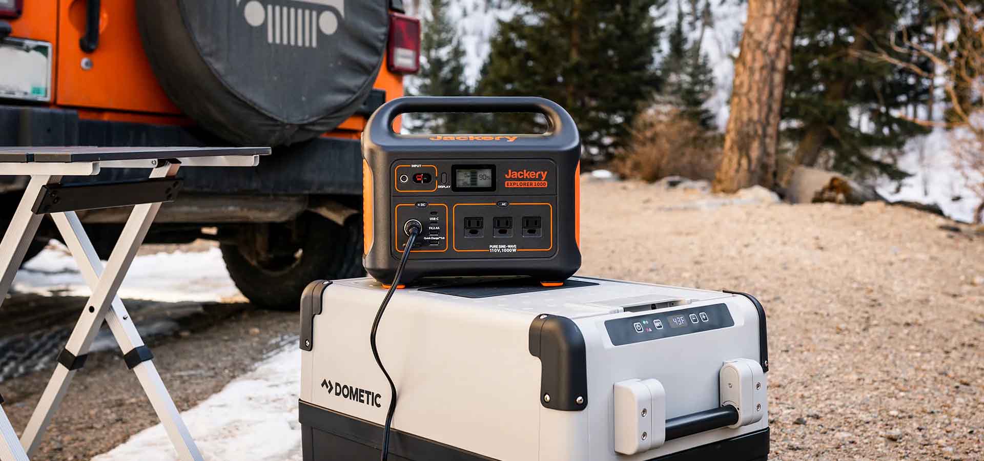 Jackery Explorer 880 Pro Powering A Dometic At A Campsite