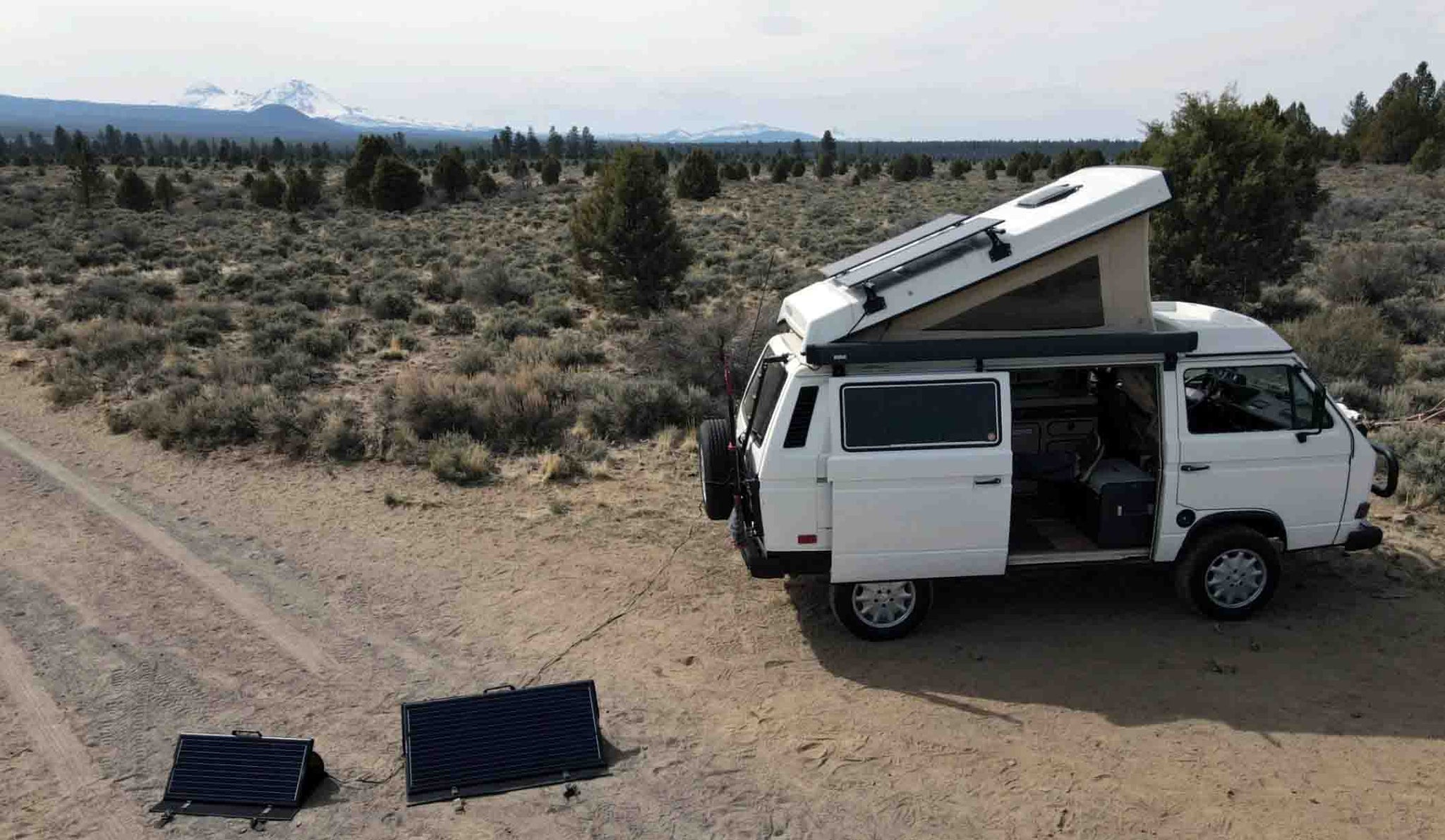 Zamp Solar Panels Charging A Van