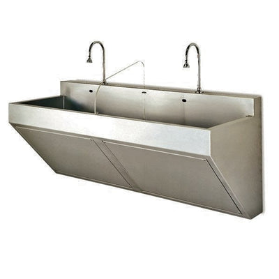 4122 ADA Scrub Sink - Stainless Steel, Two Hand Wash Stations