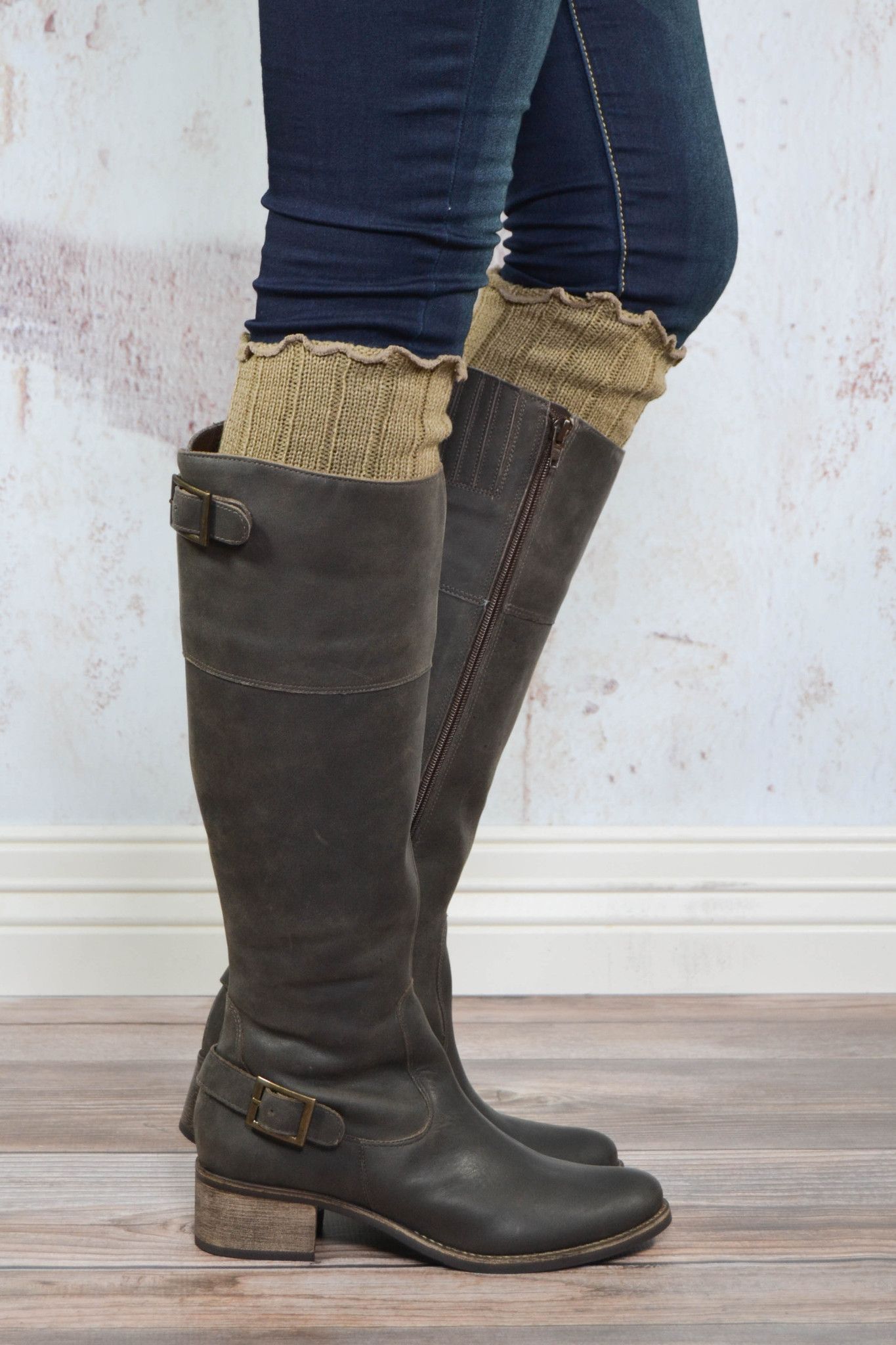 Mocha Thigh High Solid Leg Warmers – bootcuffsocks.com