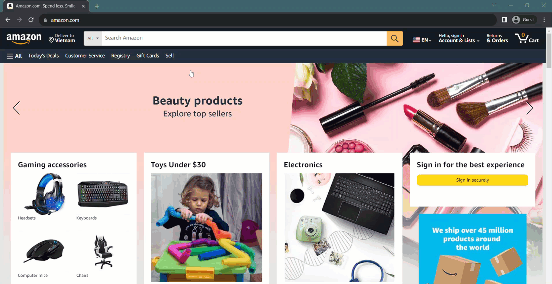 Amazon-localize-website