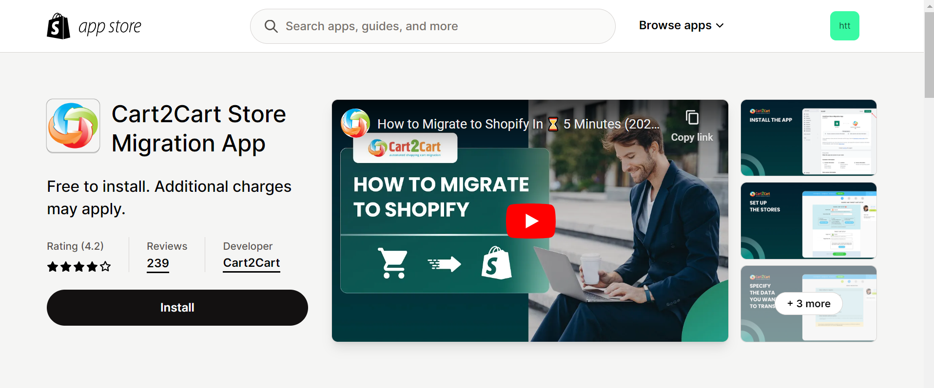 Cart2Cart Store Migration App