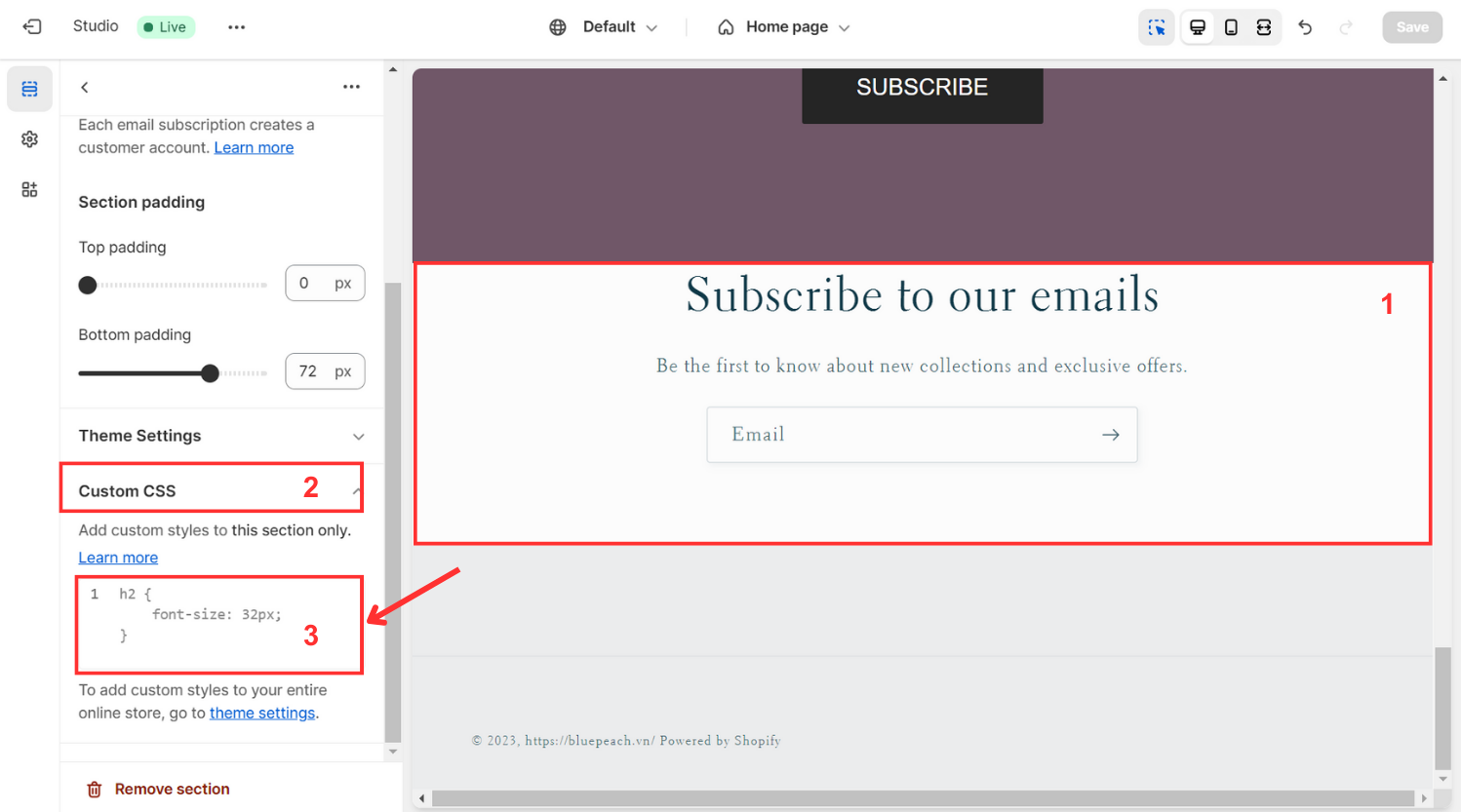 Select the Text Element You Want to Customize