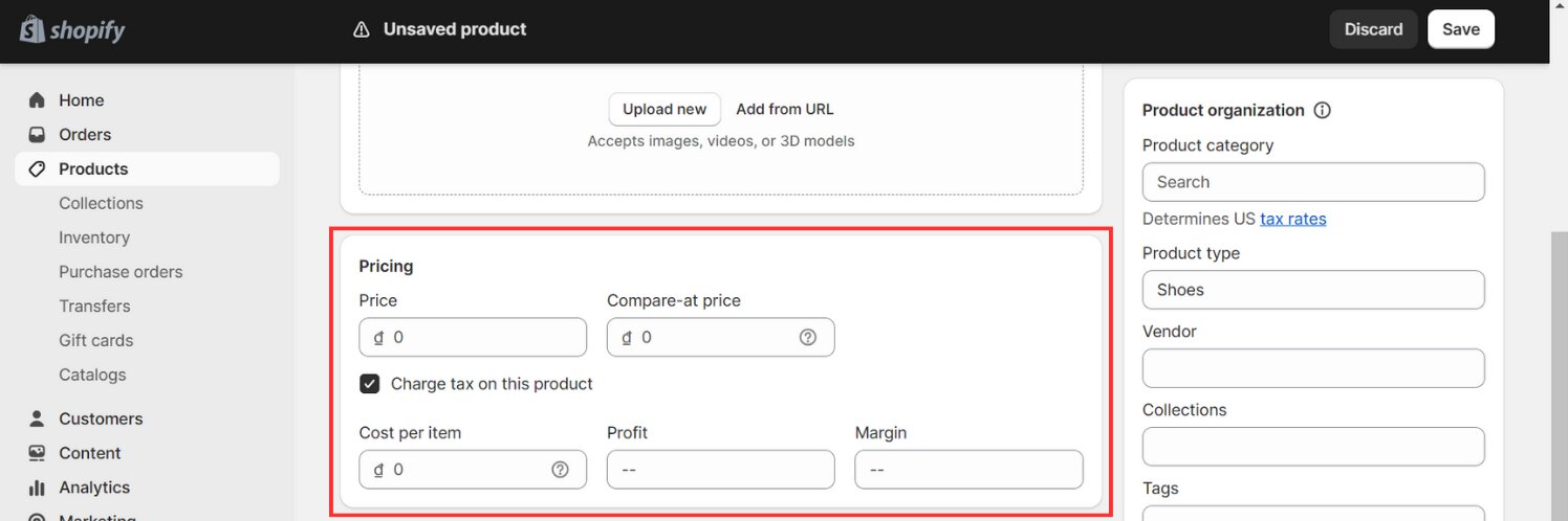 Pricing your Products
