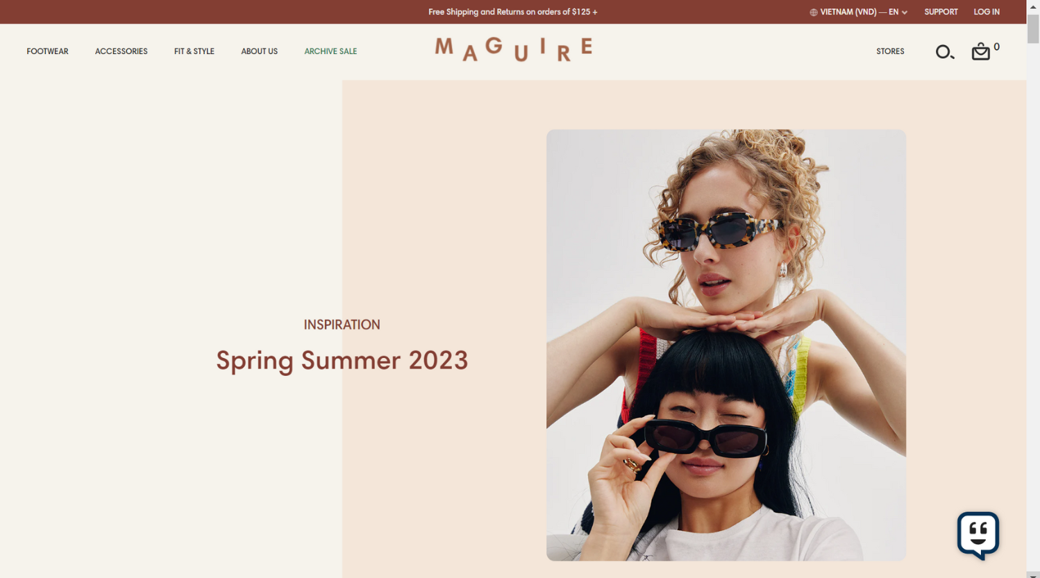 Example of “Spring Summer 2023” Collection in a Shopify Store