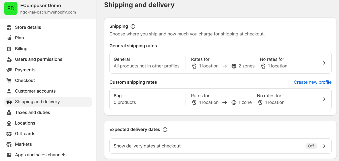 Shopify International Shipping